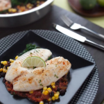 Tilapia with Fresh Salsa, Corn & Baby Spinach - Lustre Craft Cookware
