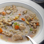 Chicken Soup with Barley & Mushrooms - Lustre Craft Cookware